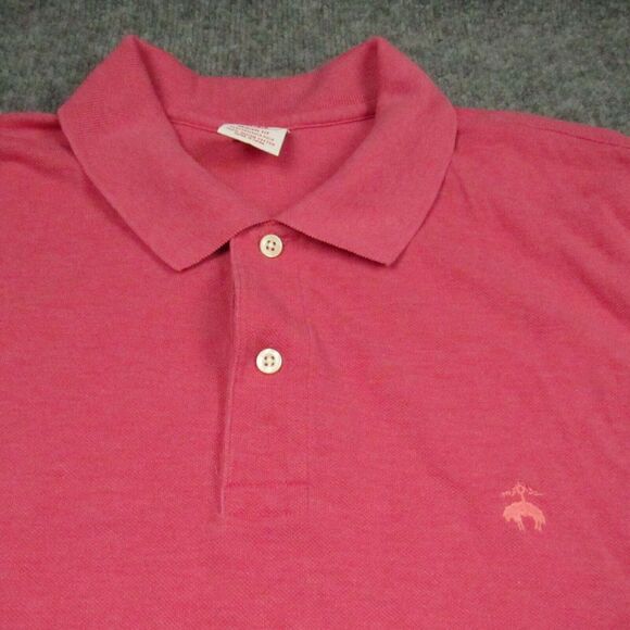 Brooks Brothers Shirt Men Extra Large Performance Polo Shirt Pink Supima Cotton - Picture 7 of 9